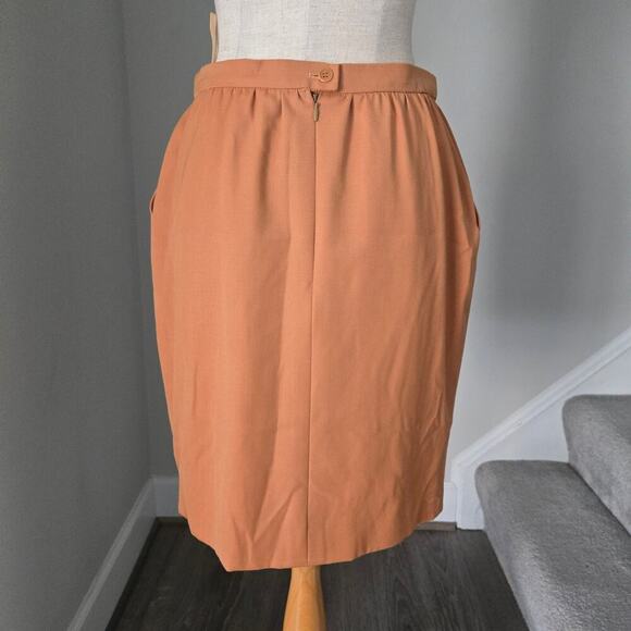 Vintage Escada Mini Wool Skirt w Pockets size EU 40 - Picture 4 of 5